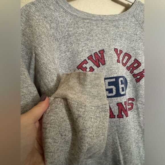 Vintage 80s Champion New York Giants Crewneck Sweater Sz Large Grey Womens - Picture 3 of 5